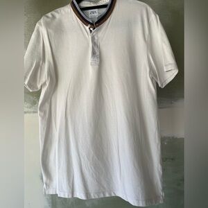 Zara white collar shirt